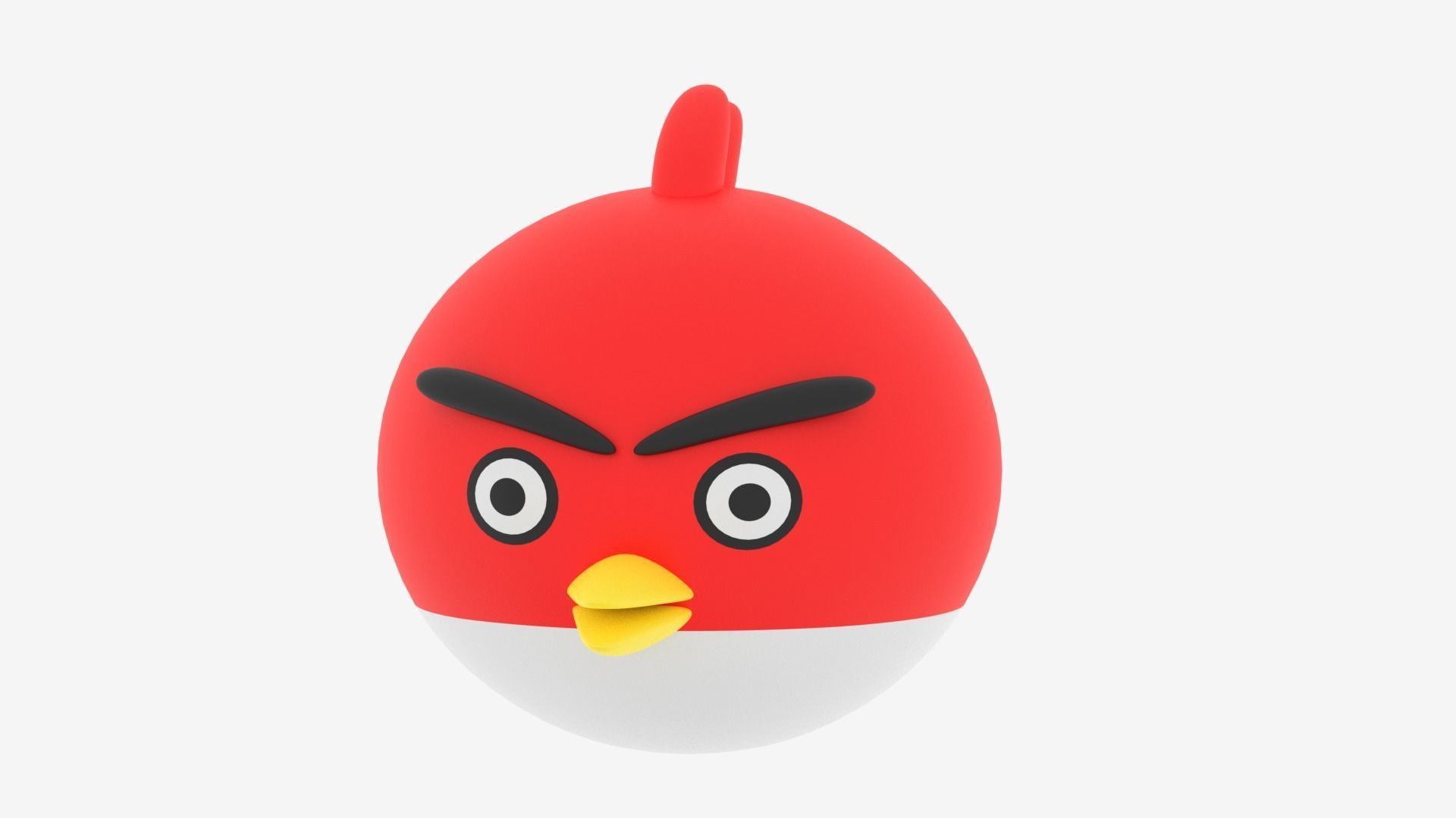 Cartoon Angry Bird 3D model_17