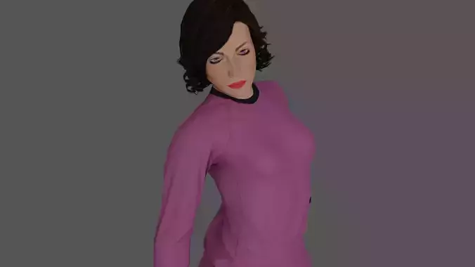 Rigged Female Character 23 3D model
