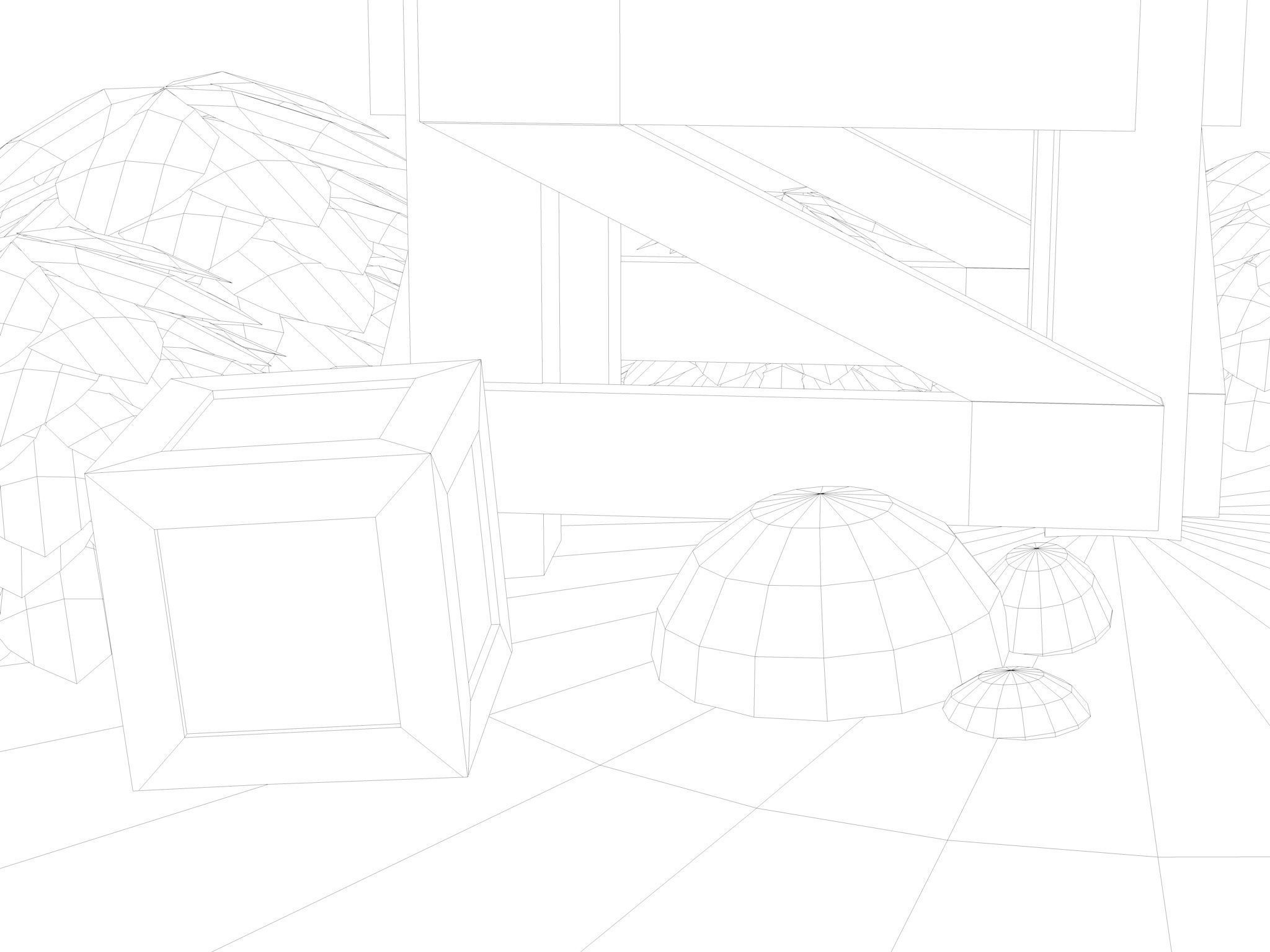 Stylized Water Tank Low-poly 3D model_20