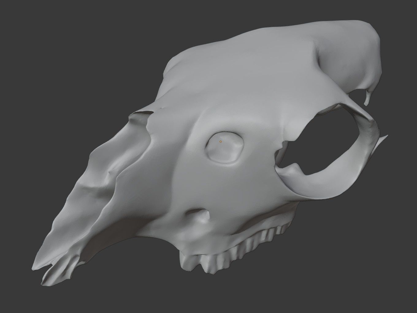 Cranium Charm Llama Bronze 3D print model_9