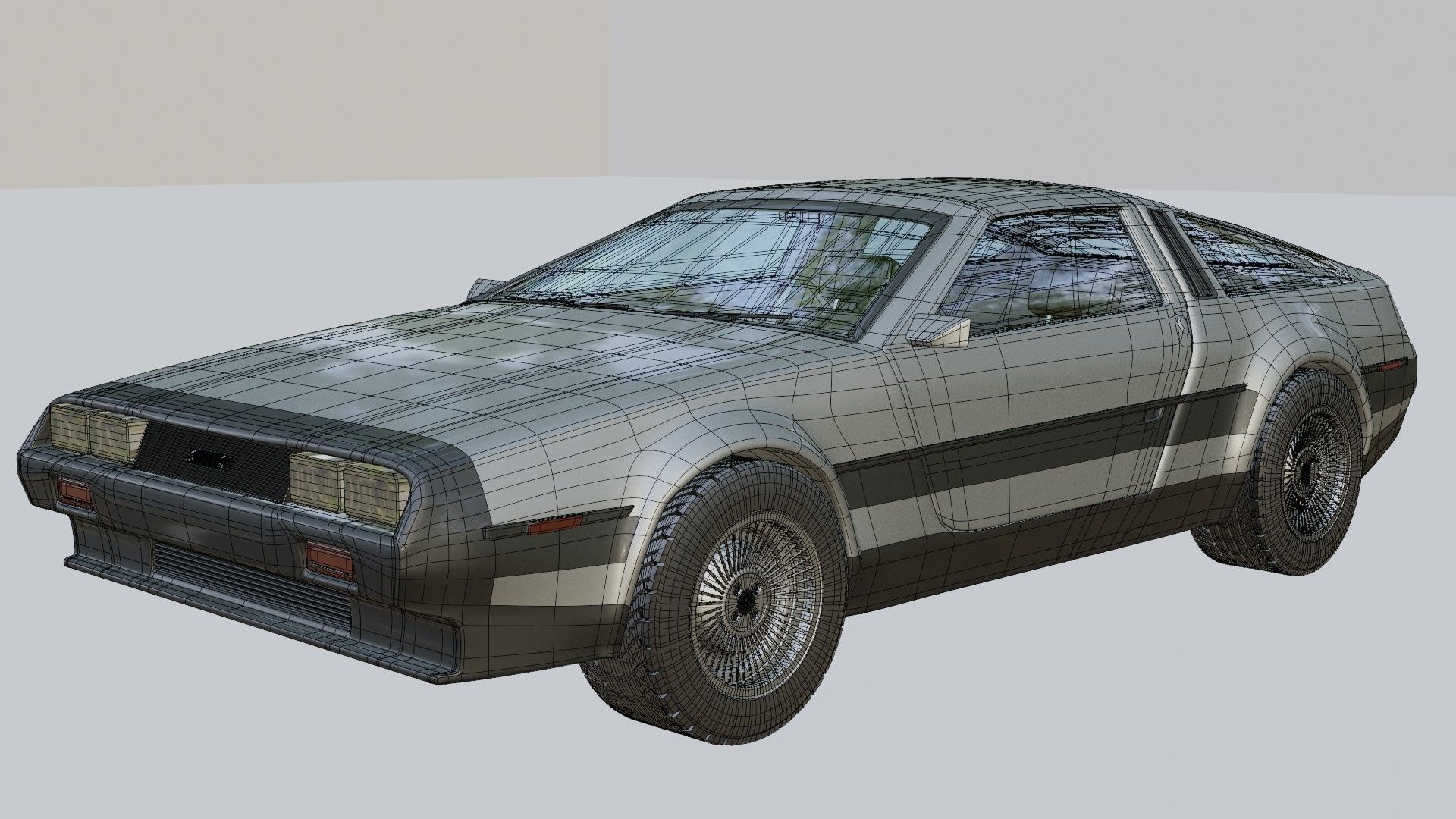 DeLorean DMC-12 3D model_9