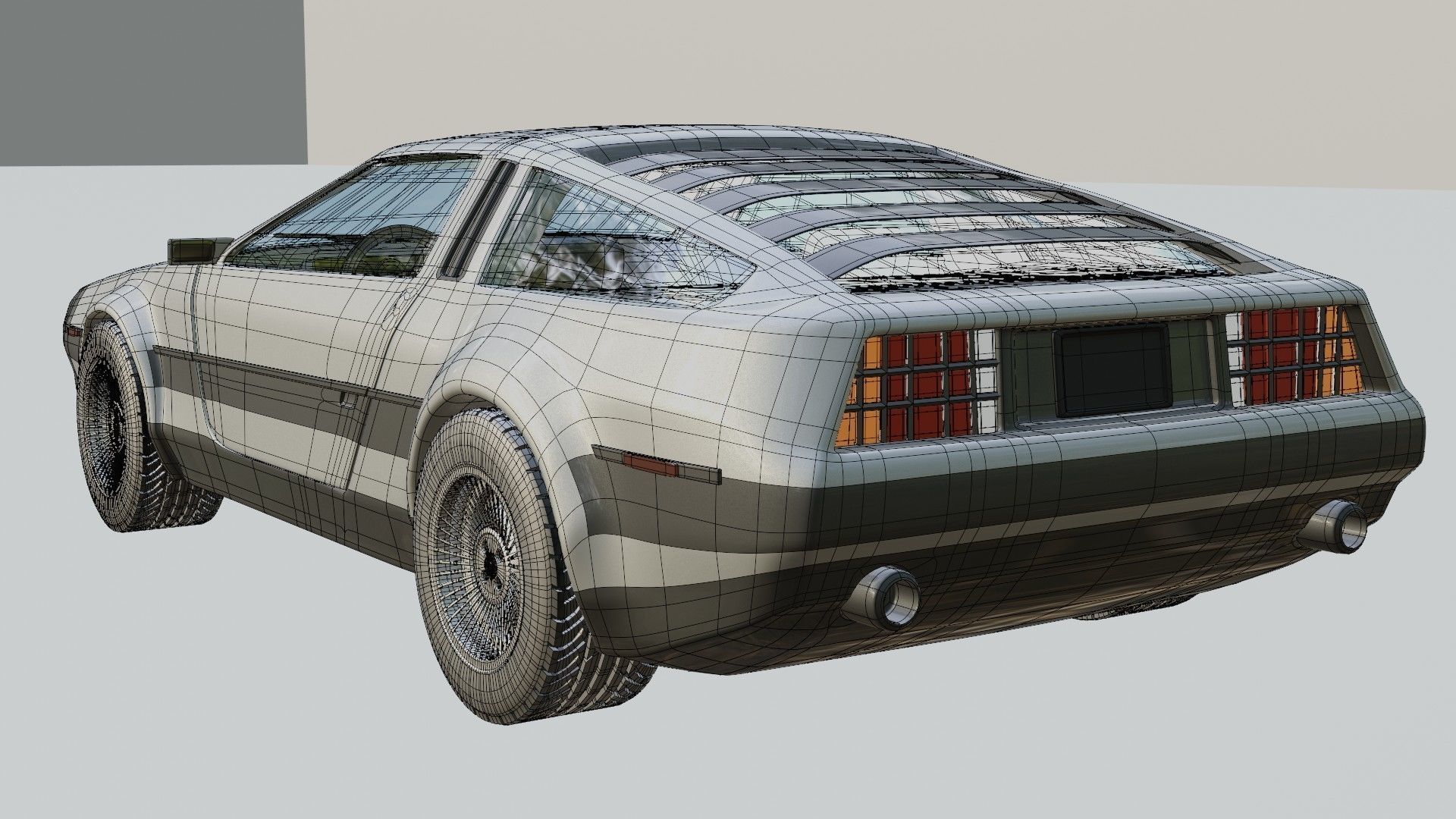 DeLorean DMC-12 3D model_8