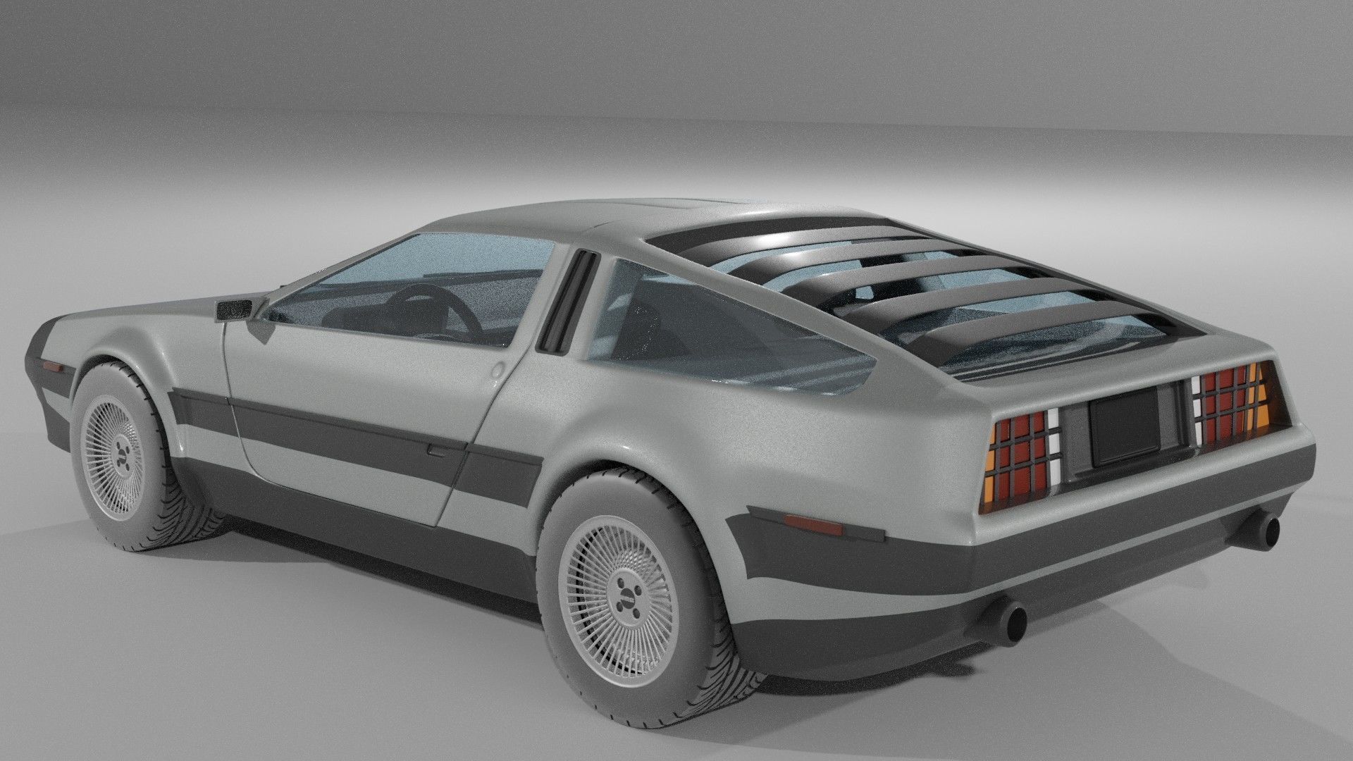DeLorean DMC-12 3D model_1