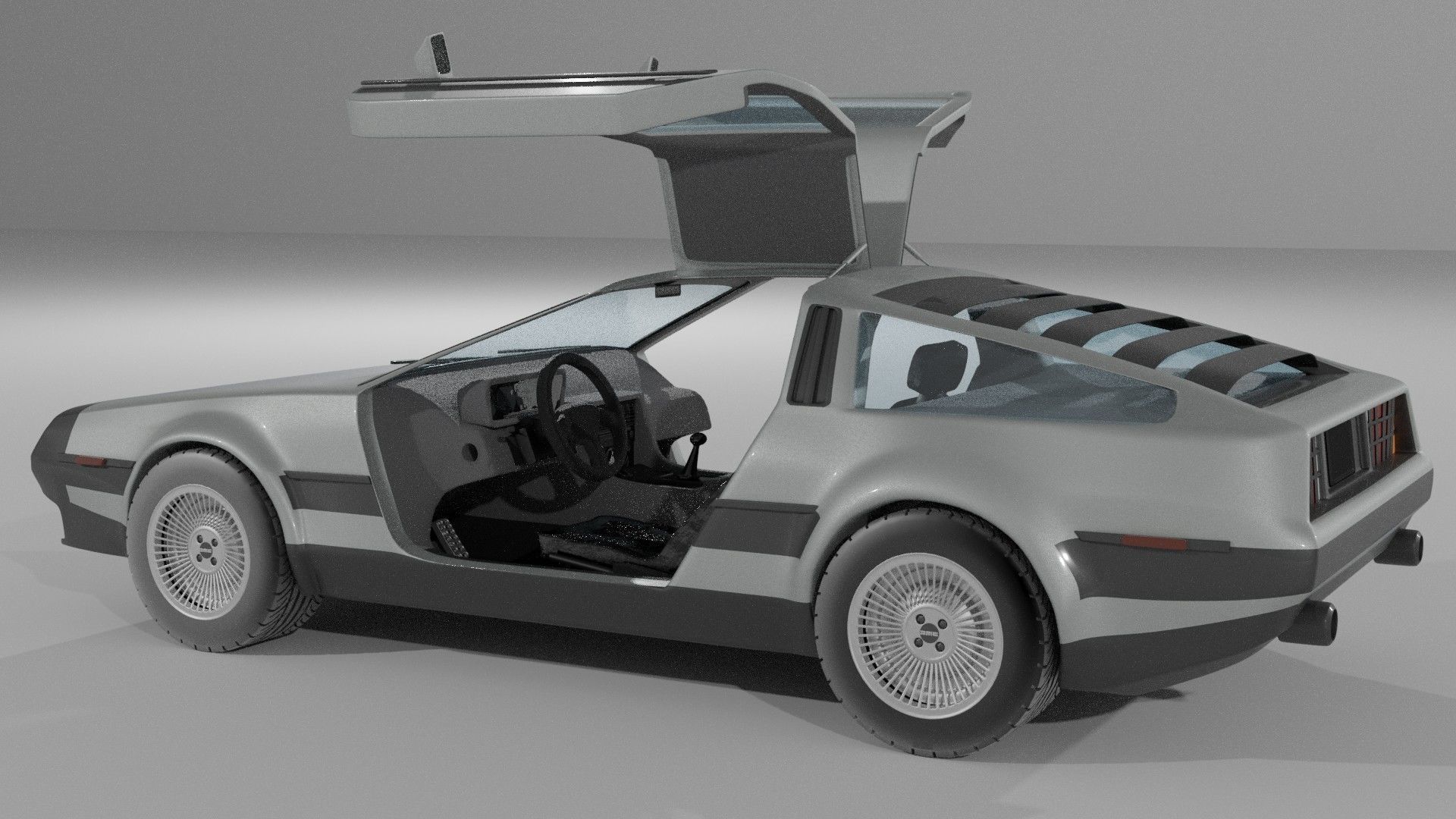 DeLorean DMC-12 3D model_2