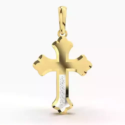 JESUS CROSS DIAMOND PENDANT