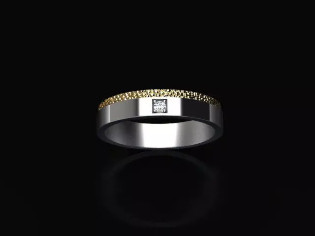 wedding ring Free 3D print model