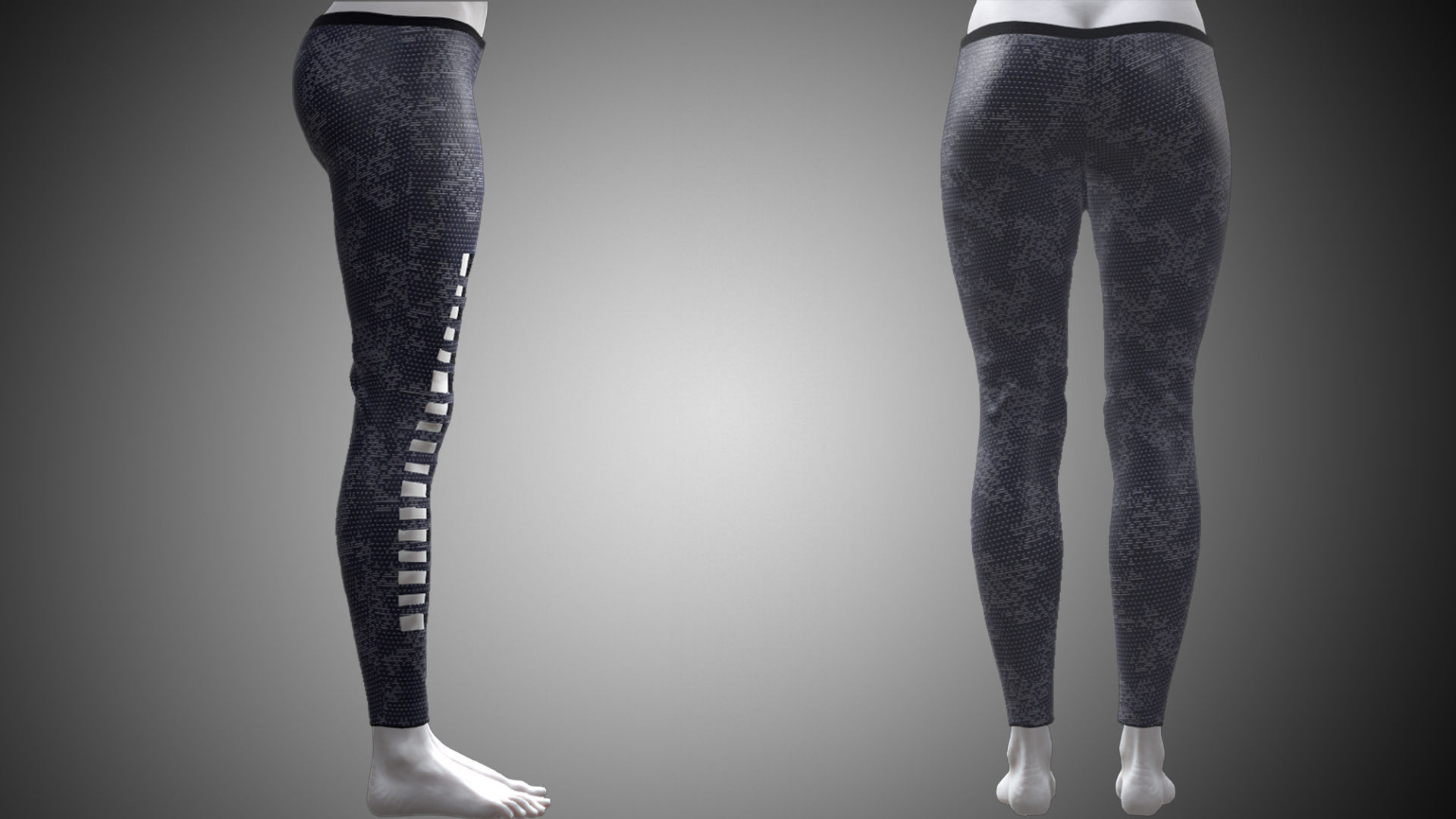 Cyber Hero - Pants02 Low-poly 3D model_3