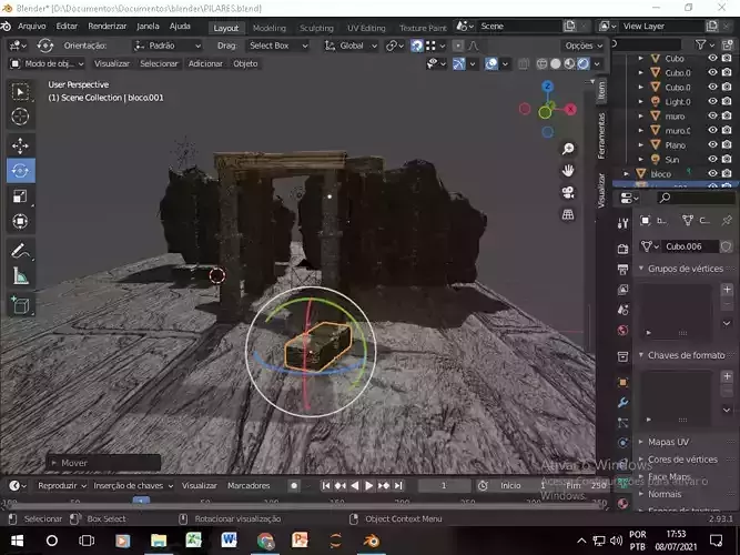 estrutura antiga 3D model