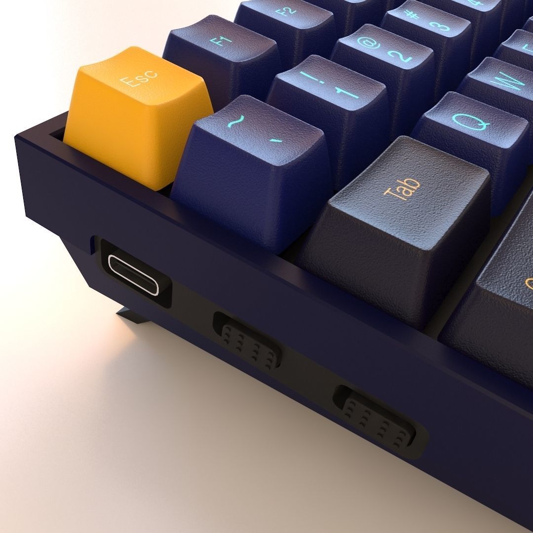 Keycrone K4 V2 Mechanical Keyboard 3D model_2
