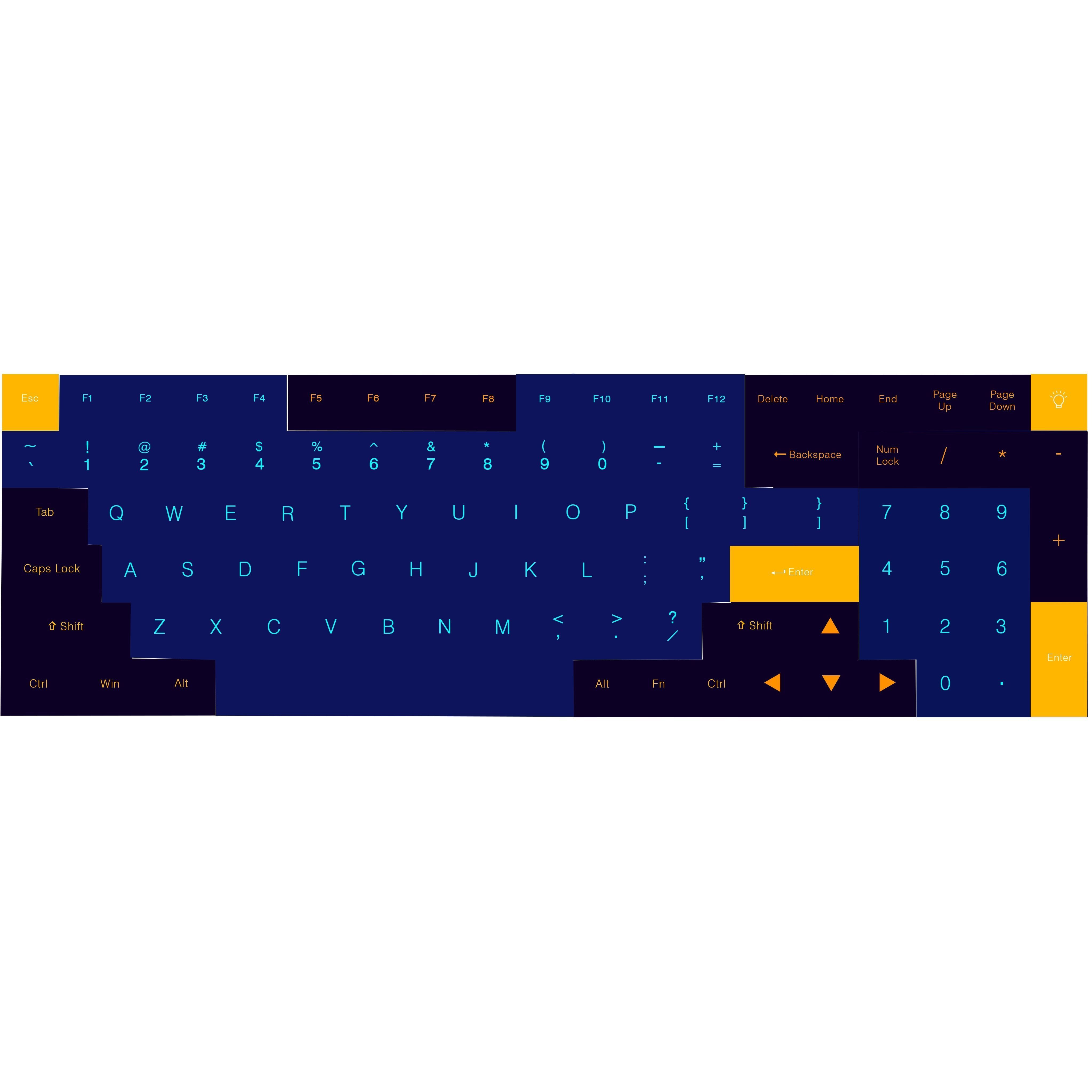 Keycrone K4 V2 Mechanical Keyboard 3D model_13