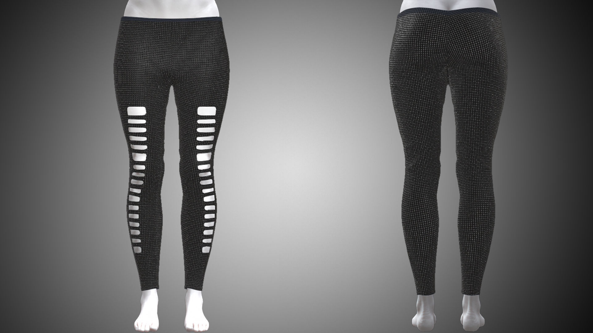 Cyber Hero - Pants 04 Low-poly 3D model_3