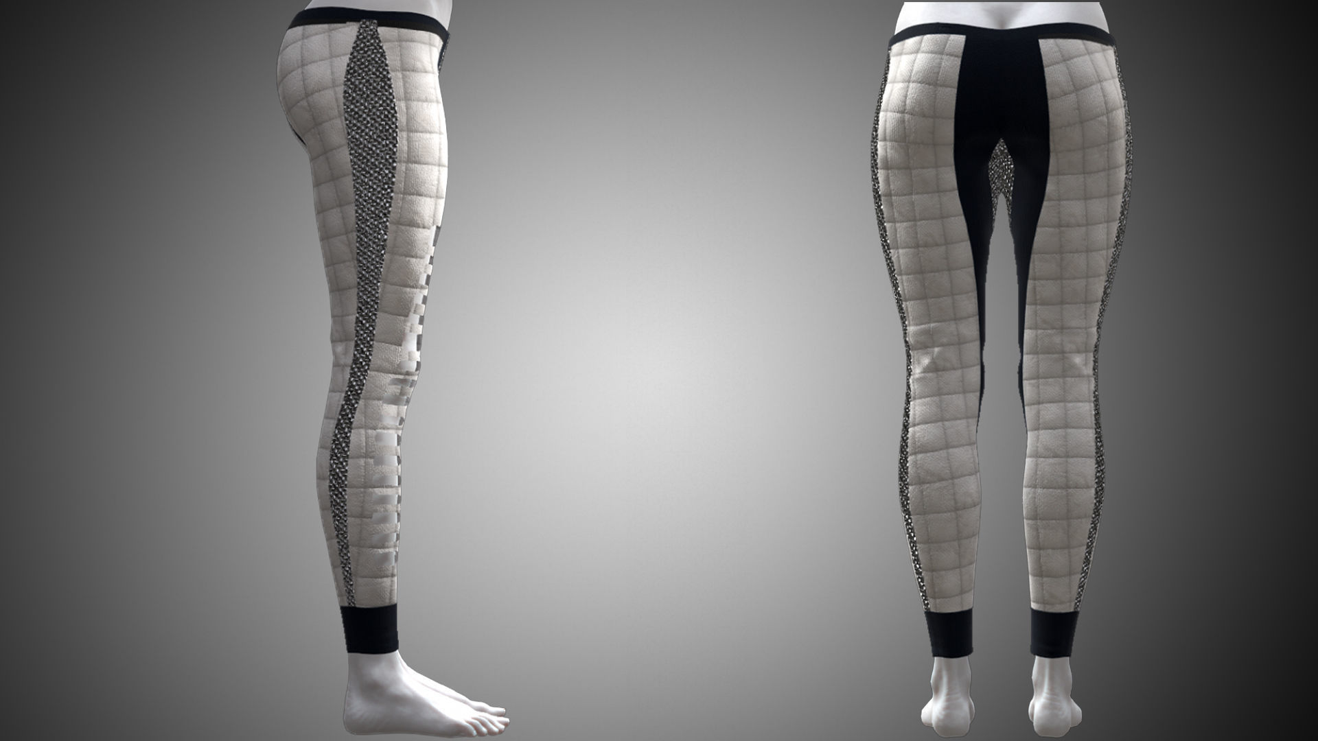 Cyber Hero - Pants 05 Low-poly 3D model_3