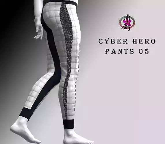 Cyber Hero - Pants 05 Low-poly 3D model