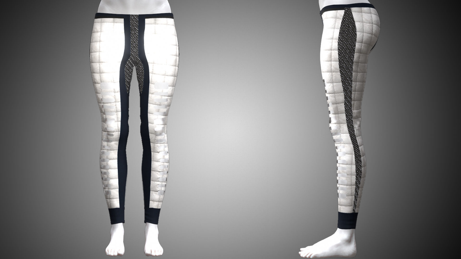 Cyber Hero - Pants 05 Low-poly 3D model_2