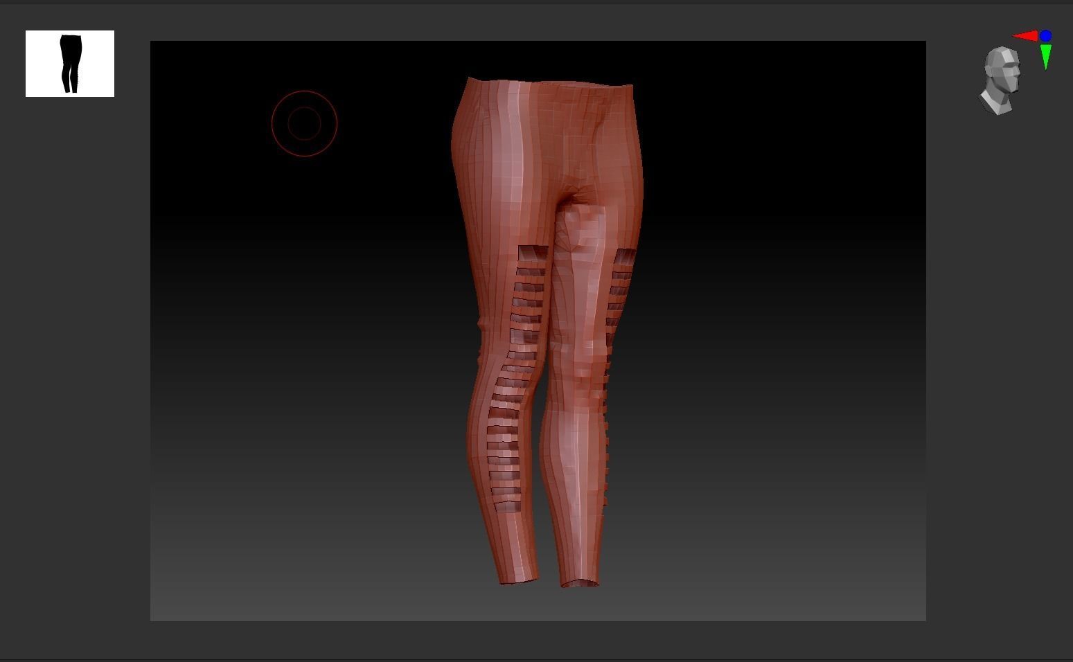 Cyber Hero - Pants 06 Low-poly 3D model_4