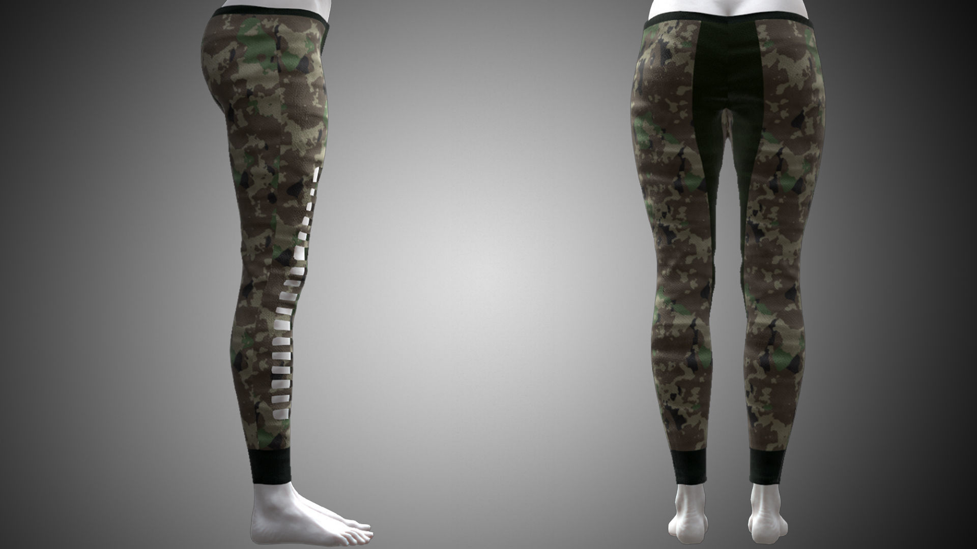 Cyber Hero - Pants 06 Low-poly 3D model_3