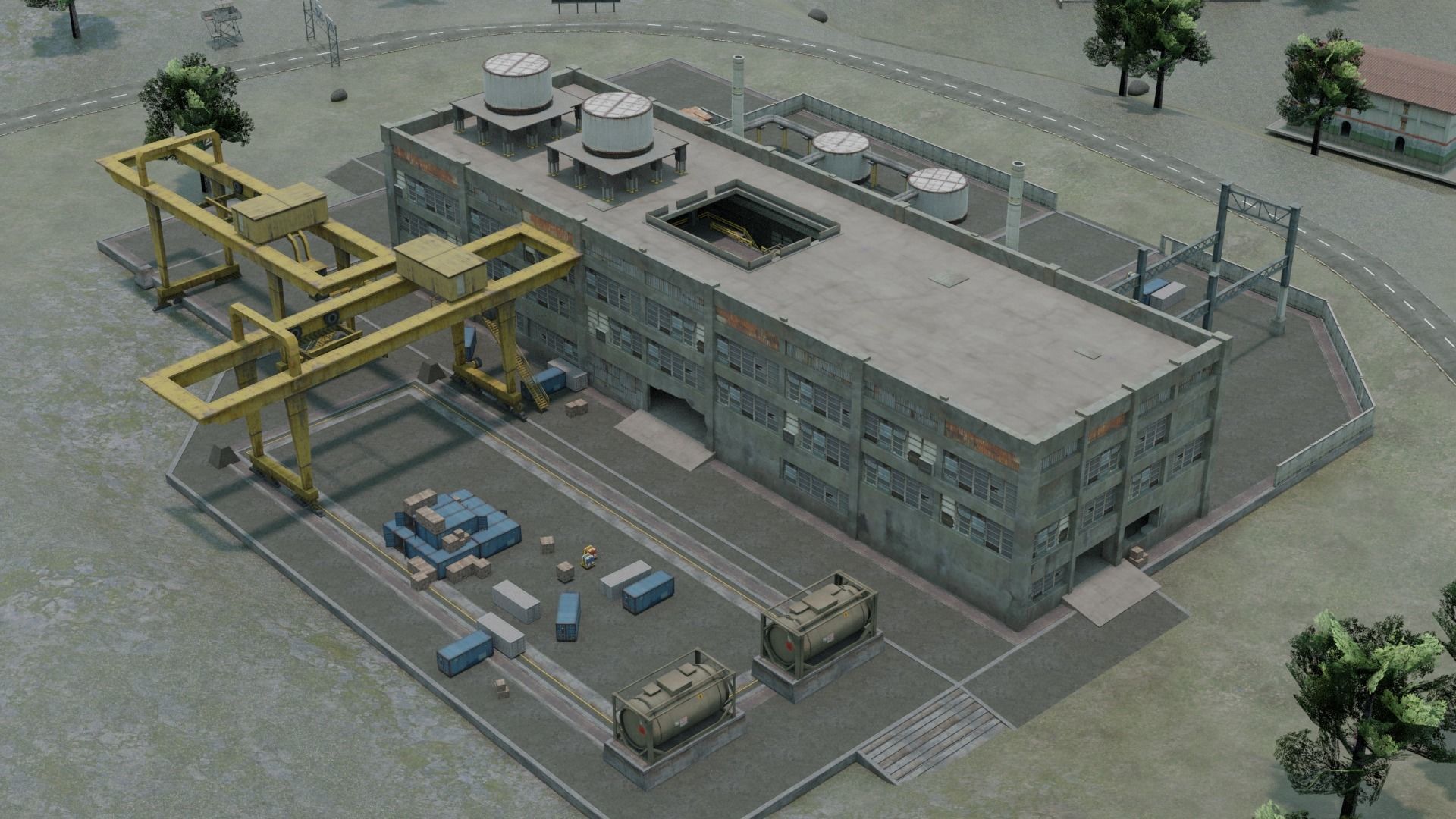 BERMUDA - Map - Free Fire 3D Model - Blender - Free Fire 3d Map 3D model_2