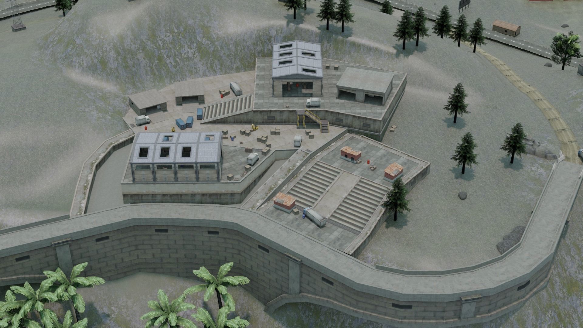 BERMUDA - Map - Free Fire 3D Model - Blender - Free Fire 3d Map 3D model_9