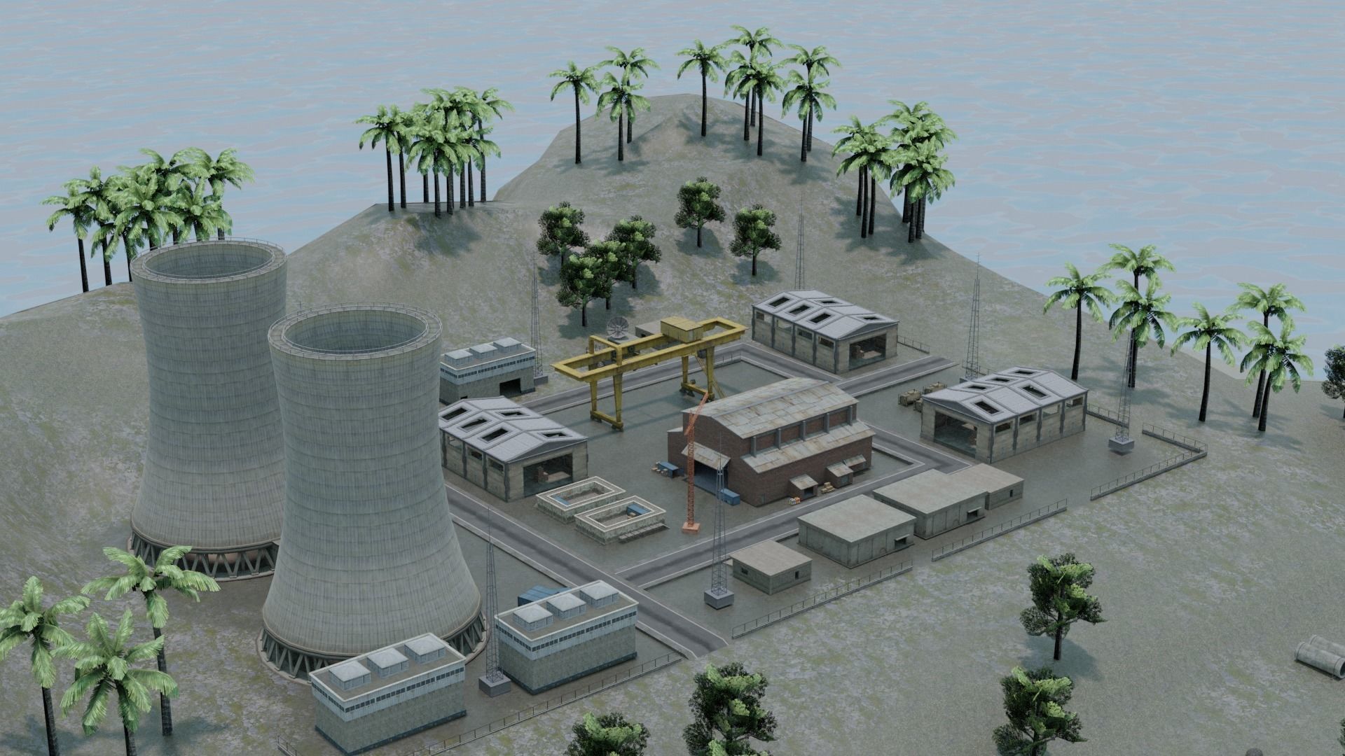 BERMUDA - Map - Free Fire 3D Model - Blender - Free Fire 3d Map 3D model_5