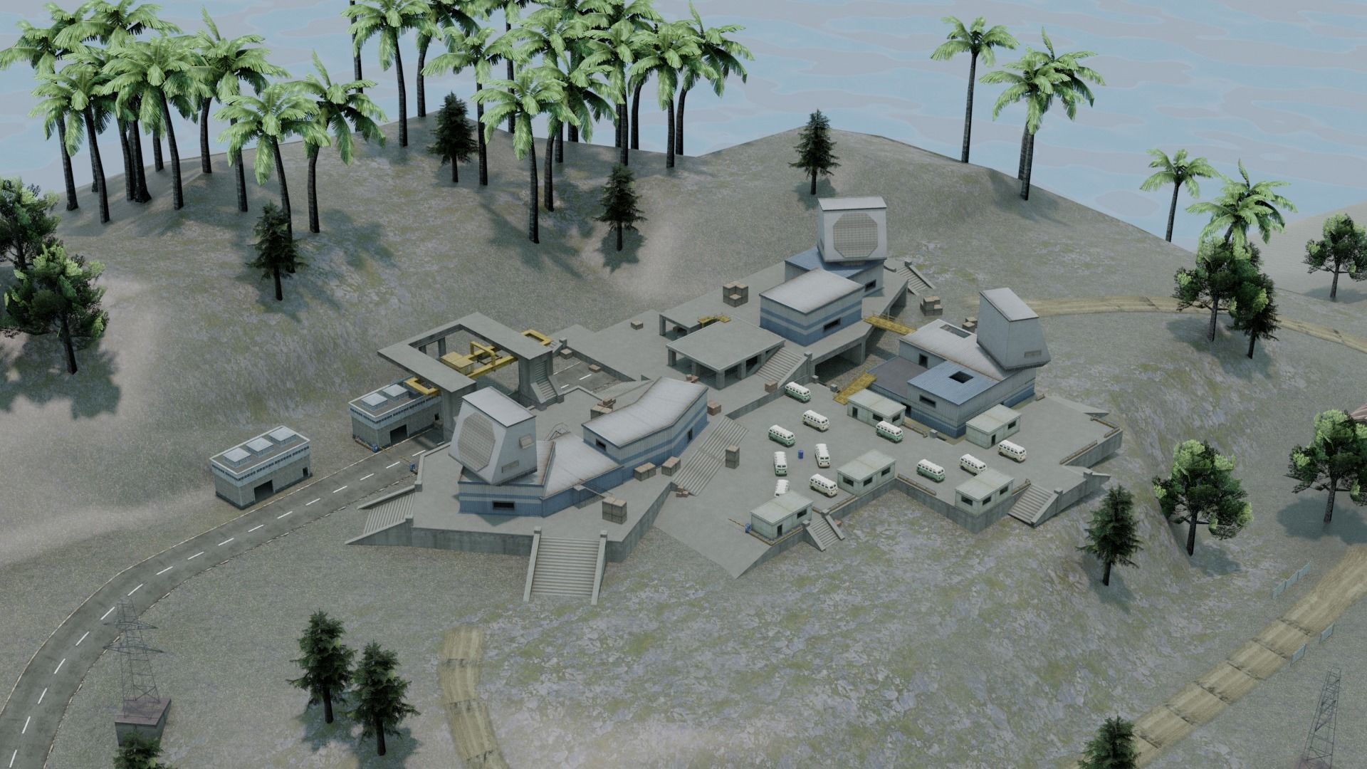 BERMUDA - Map - Free Fire 3D Model - Blender - Free Fire 3d Map 3D model_7