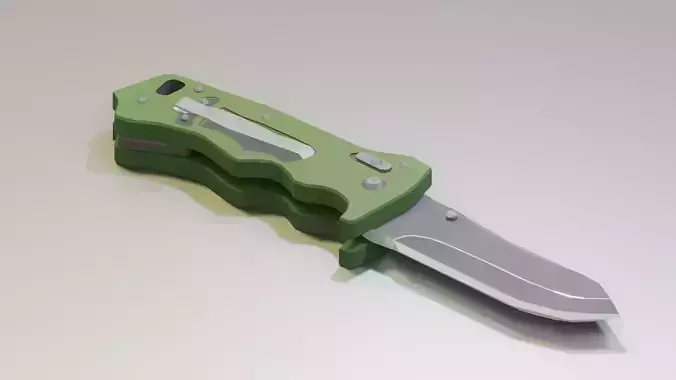 Low Poly Combat Knife
