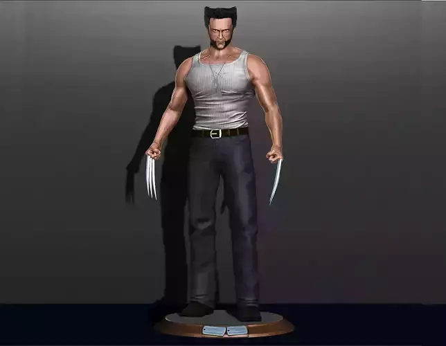 Wolverine Logan By Hugh Jackman  File STL for 3D Printing 