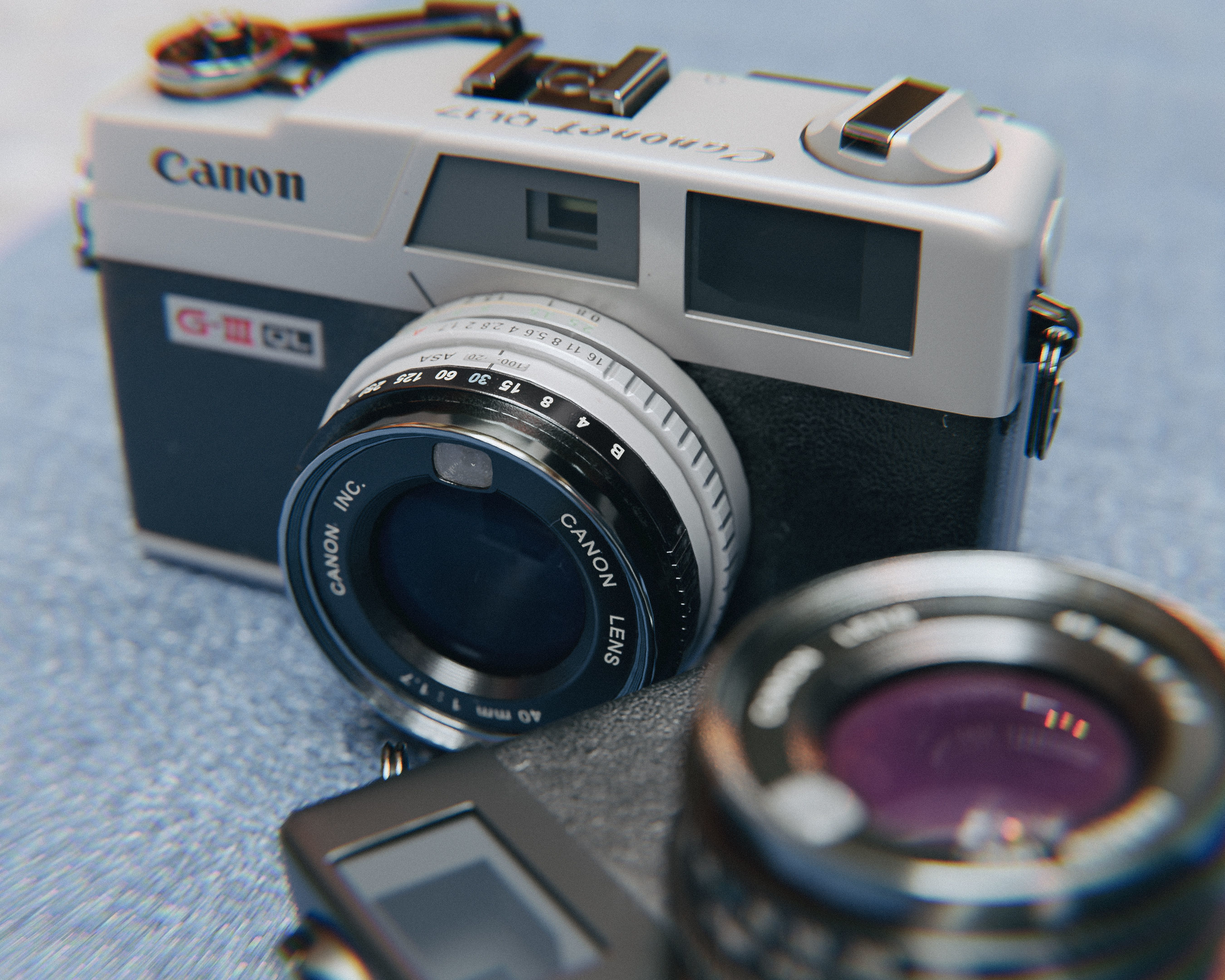 Old Camera Canonet QL17 Lowpoly Gameready PBR Low-poly 3D model_1
