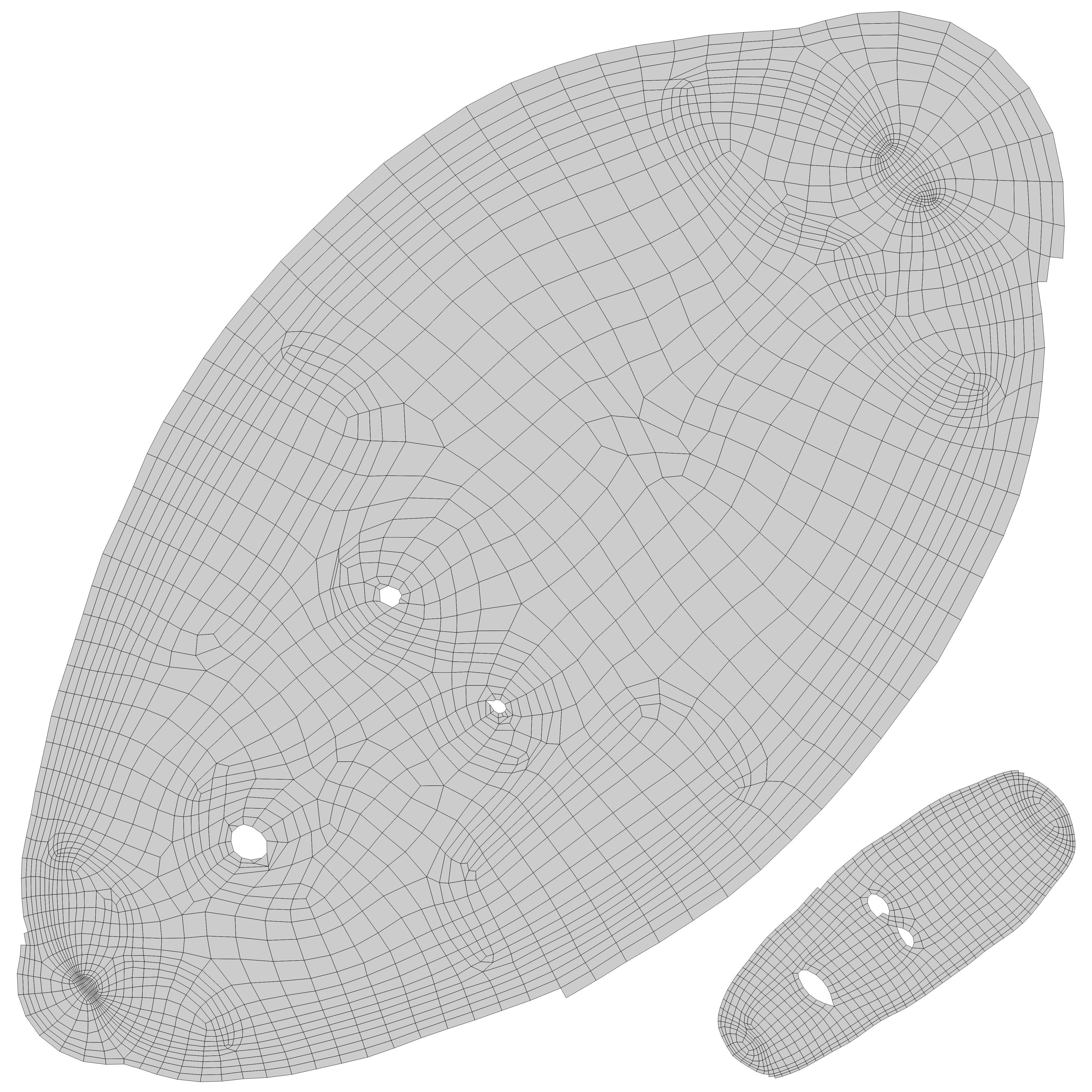 African Mask 07  Low-poly 3D model_10