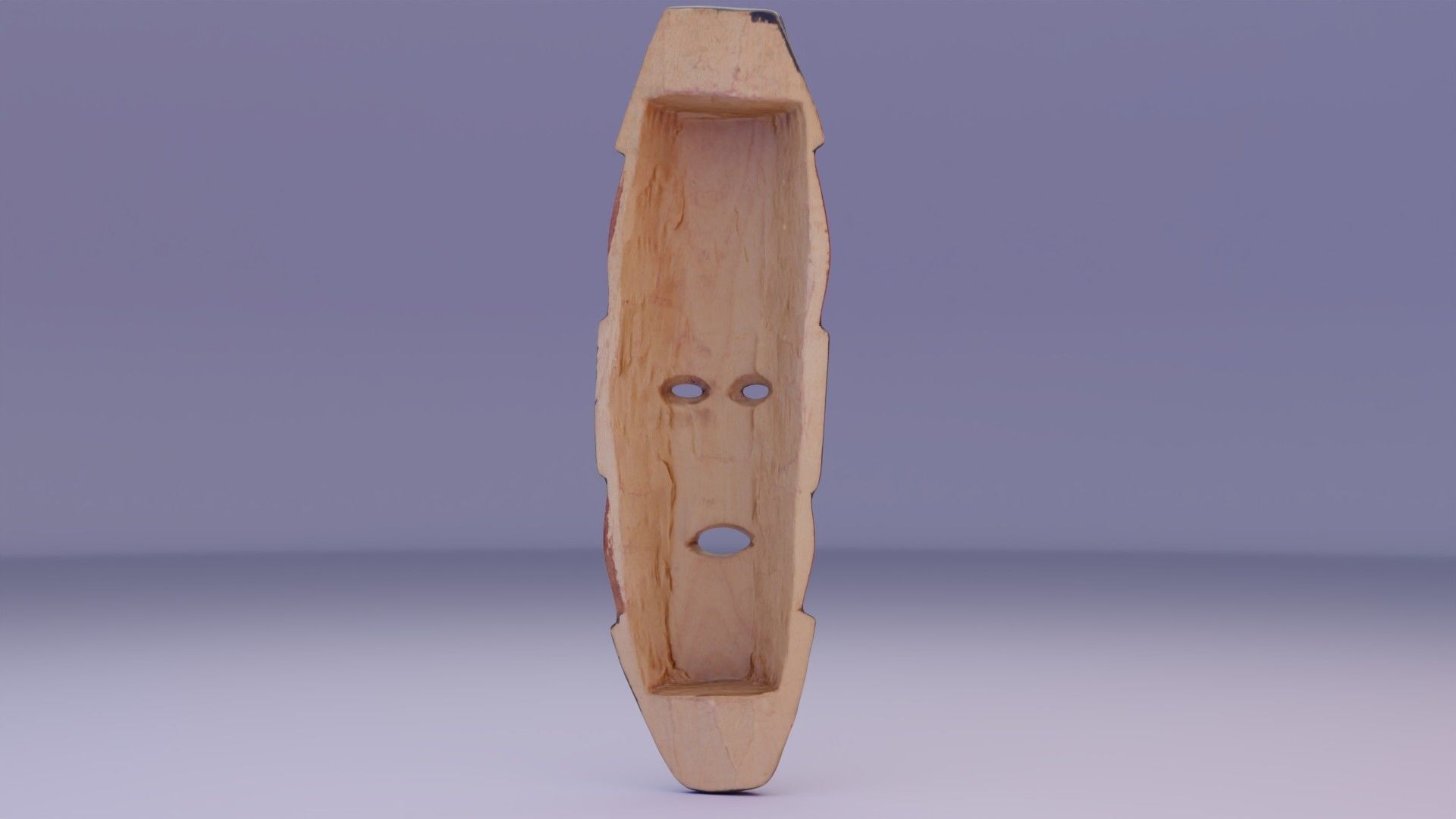 African Mask 07  Low-poly 3D model_4