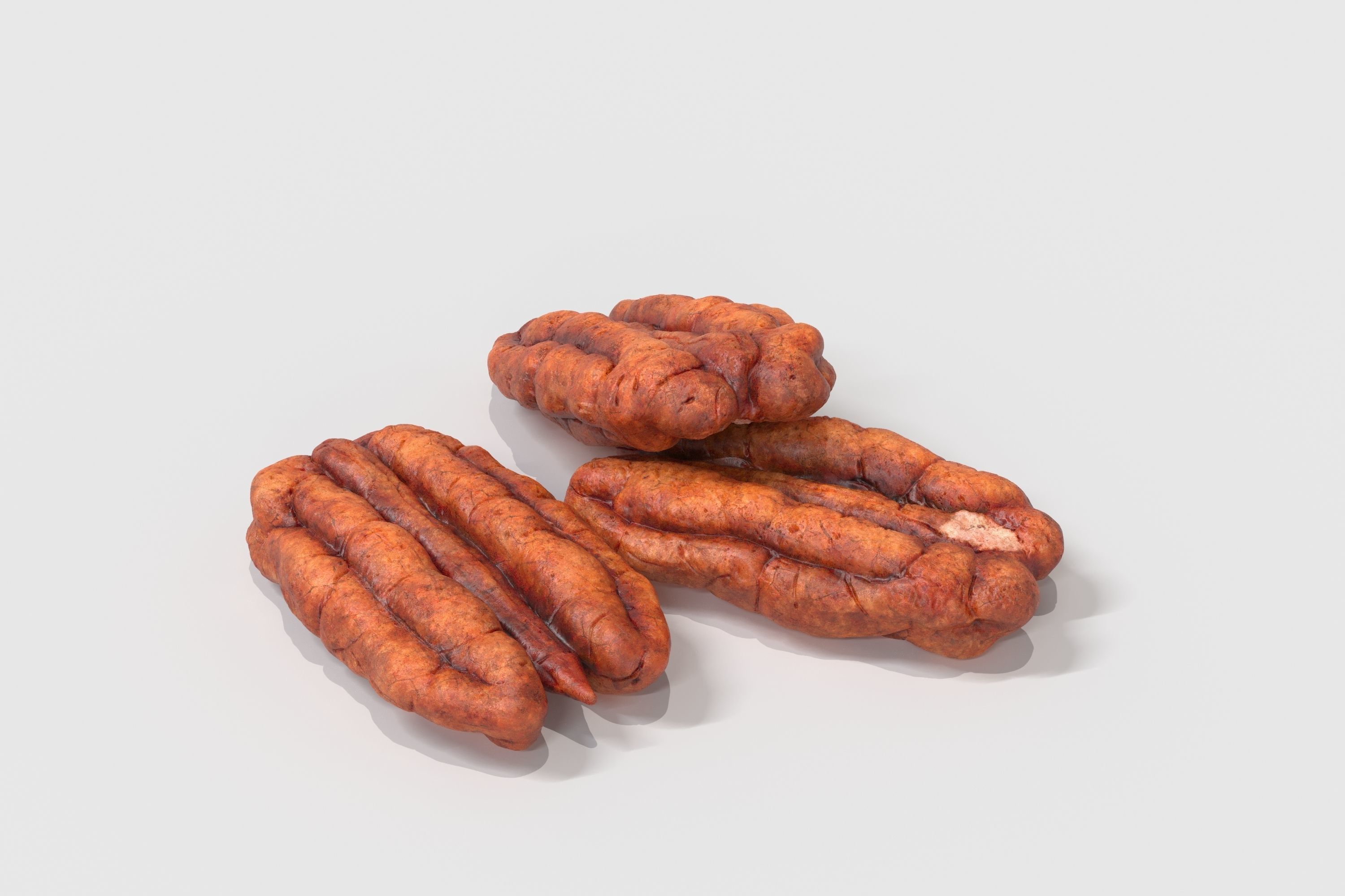 Pecan pecans 3D model_1