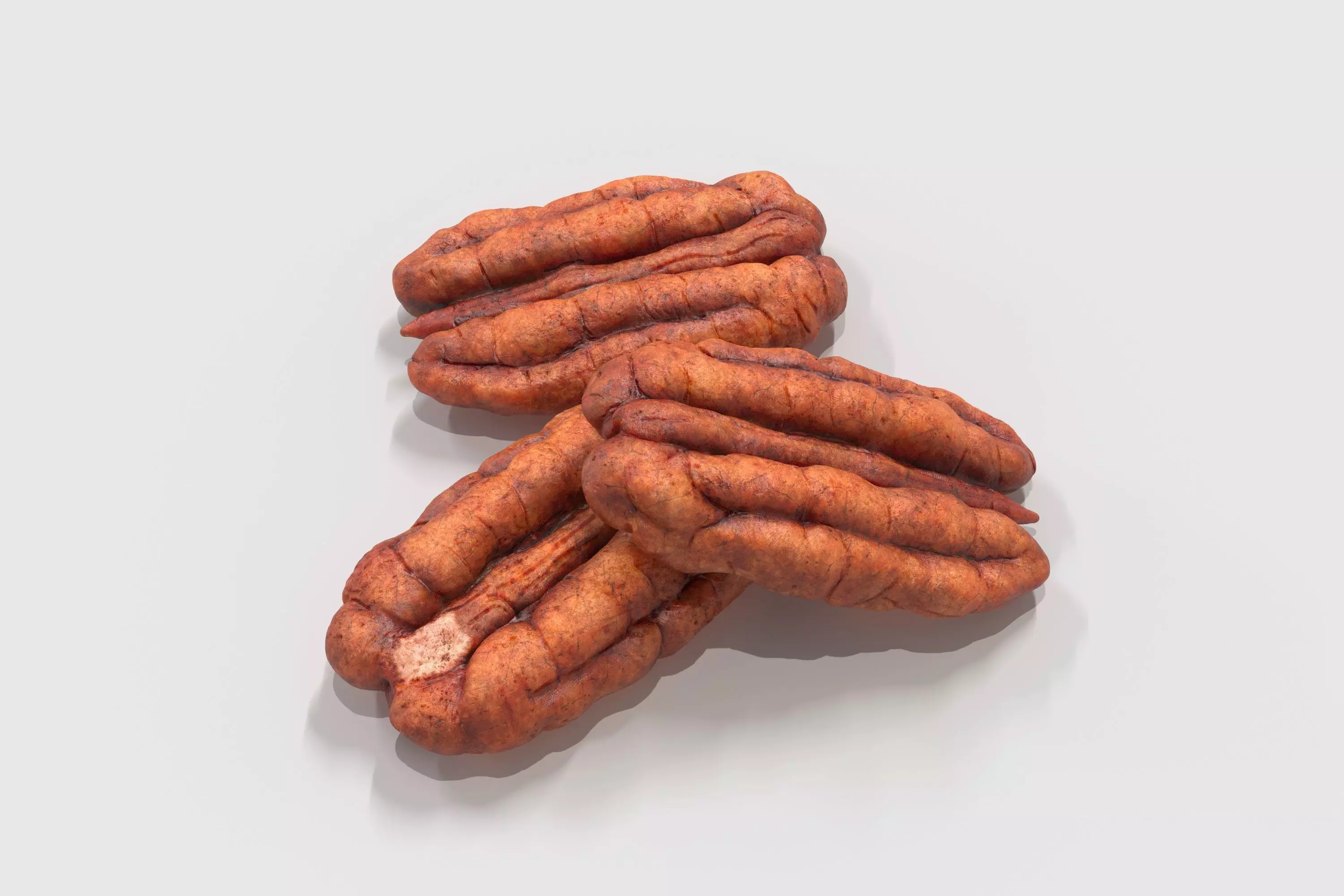 Pecan pecans 3D model_0