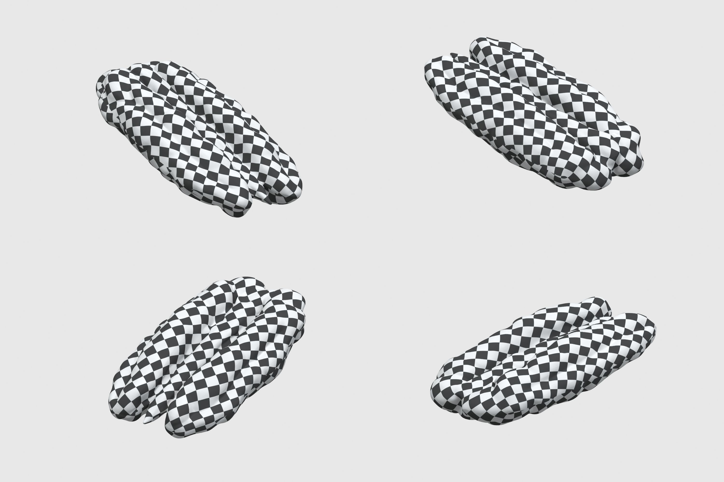 Pecan pecans 3D model_5