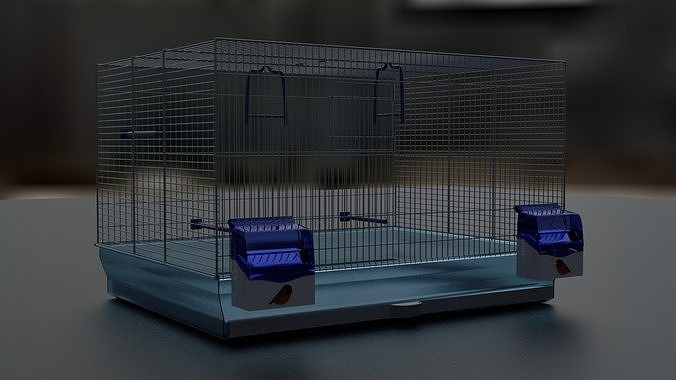 3d model of a cage for parrots 3D model
