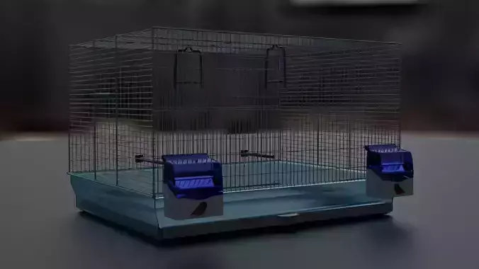 3d model of a cage for parrots