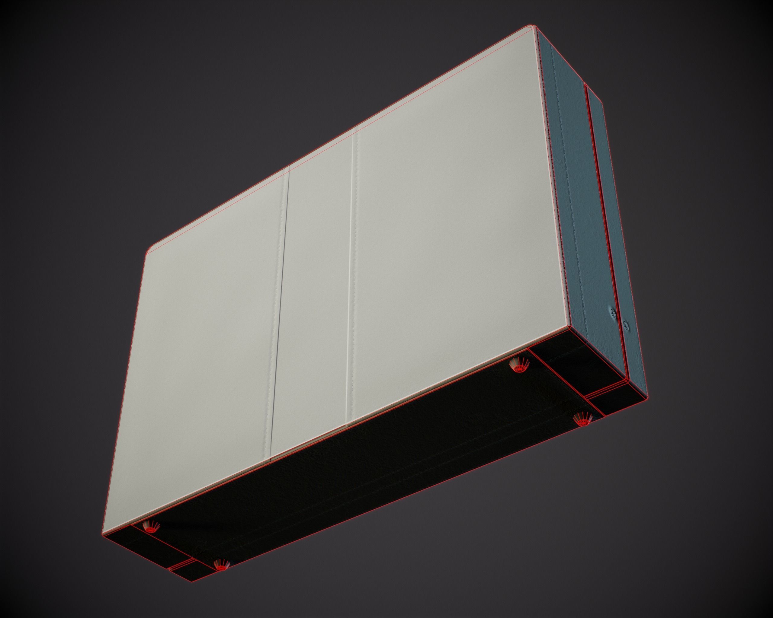 Leather Briefcase PBR Low-poly 3D model_5