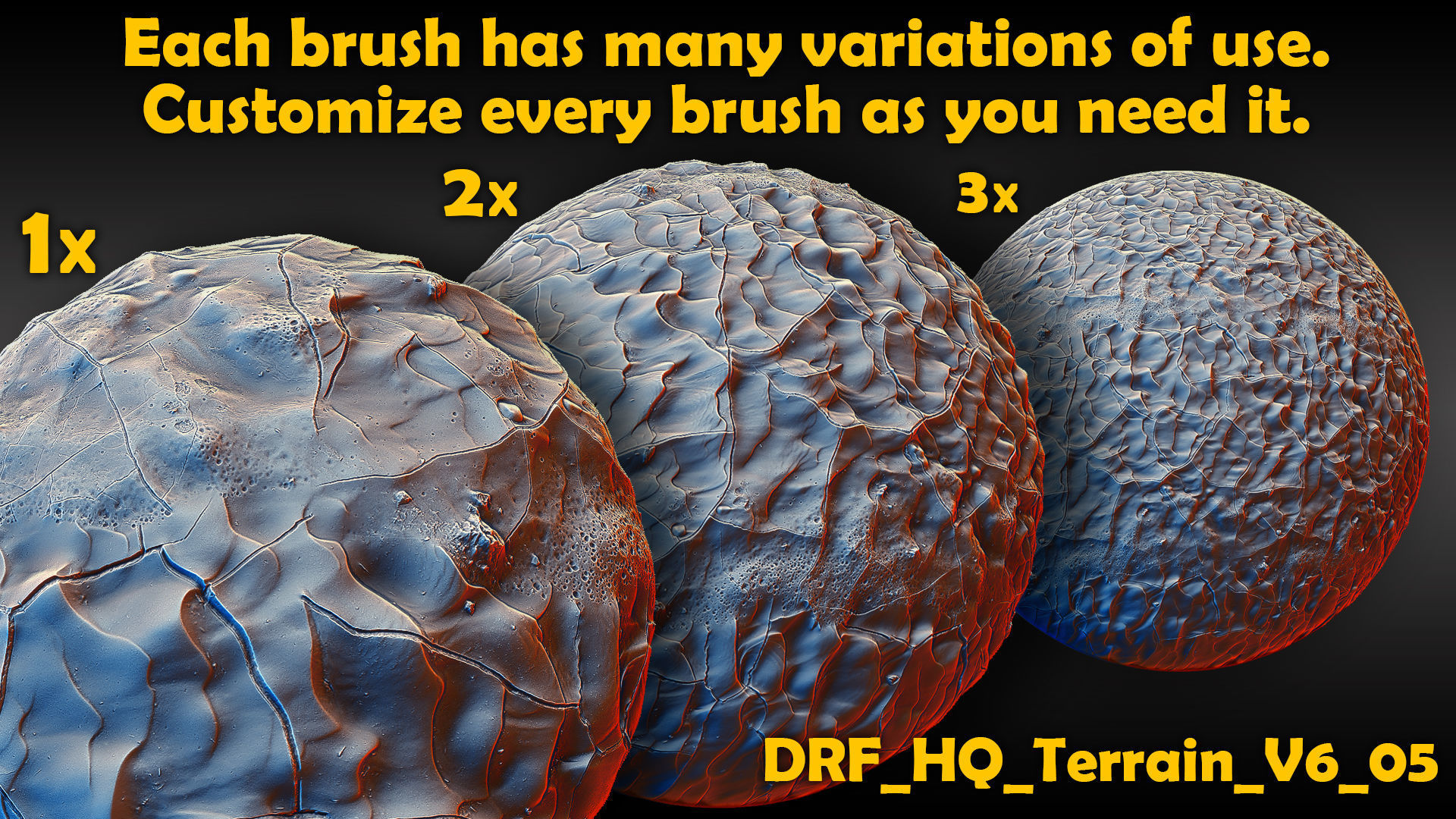 Ultra HQ Terrain Seamless Sculpt Zbrush brushes and Alphas Vol6 3D model_9