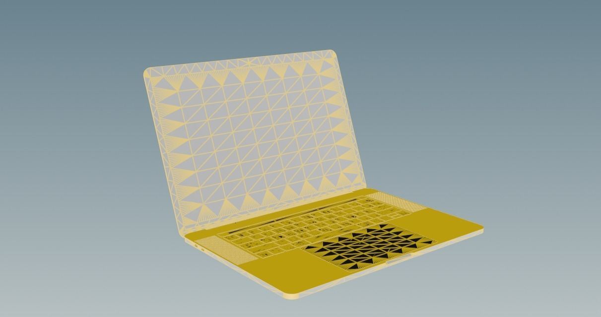 Apple MacBook Pro 15 Touch Bar Free 3D model_1