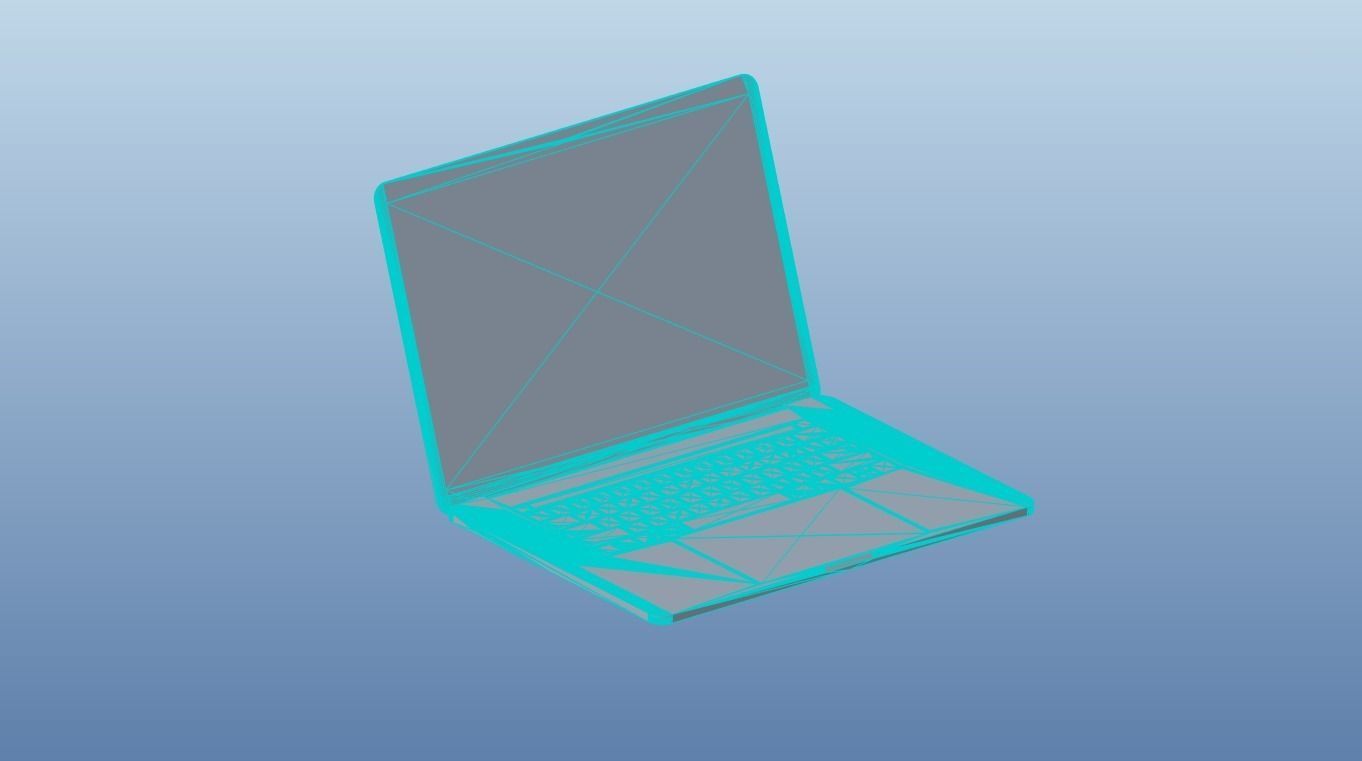 Apple MacBook Pro 15 Touch Bar Free 3D model_3