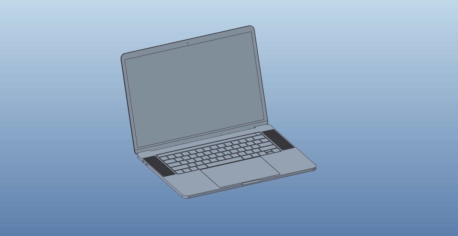 Apple MacBook Pro 15 Touch Bar Free 3D model_2