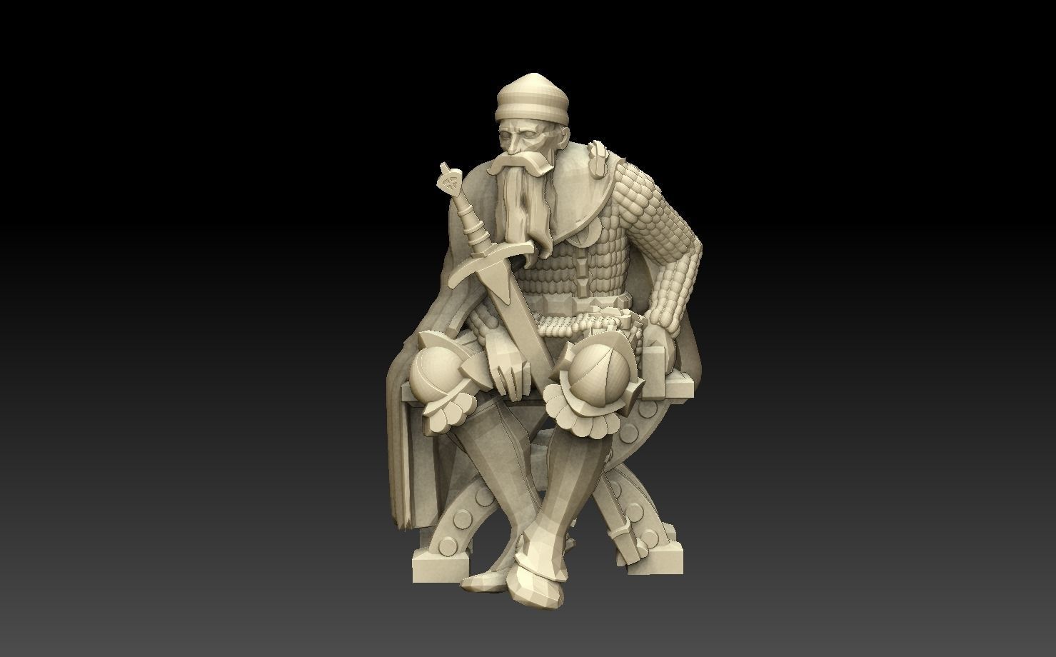 Knight of Denmark 3D print model_2