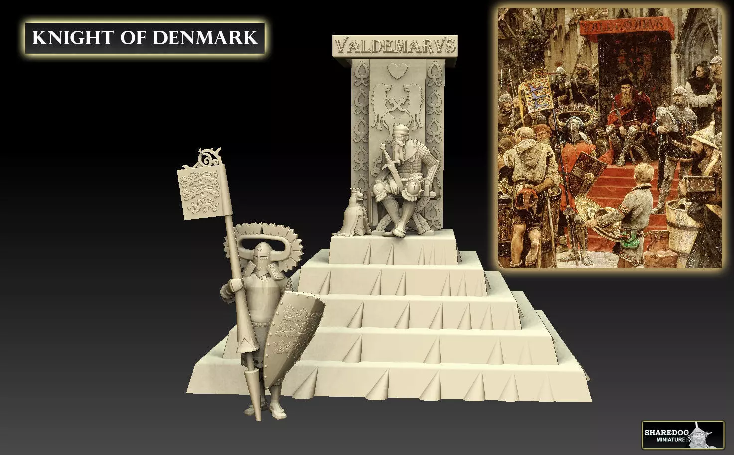 Knight of Denmark 3D print model_0
