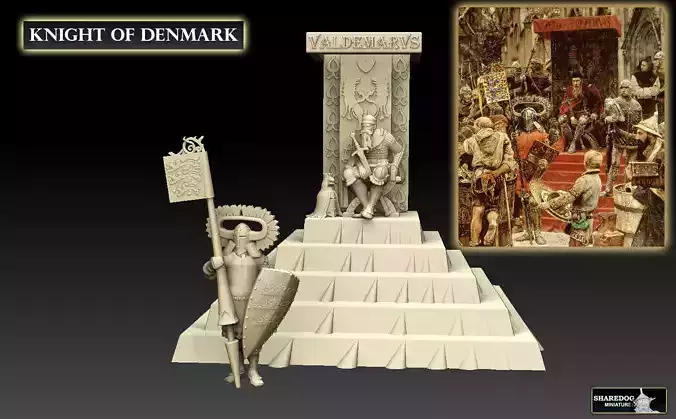 Knight of Denmark 3D print model