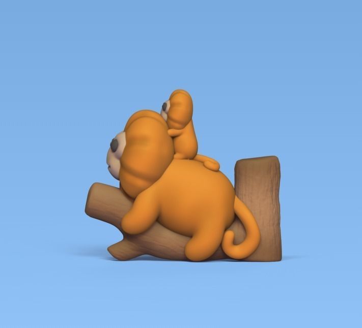 Golden Lion Tamarin 3D print model_2