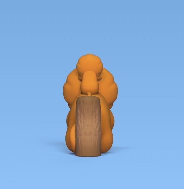 Golden Lion Tamarin 3D print model_3
