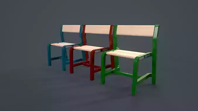 IKEA CHAIR  YPPERLIG  child chair  PBR Game Ready  Low-poly 3D model