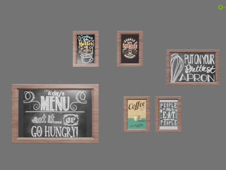 Diner Theme pack Low-poly 3D model_5