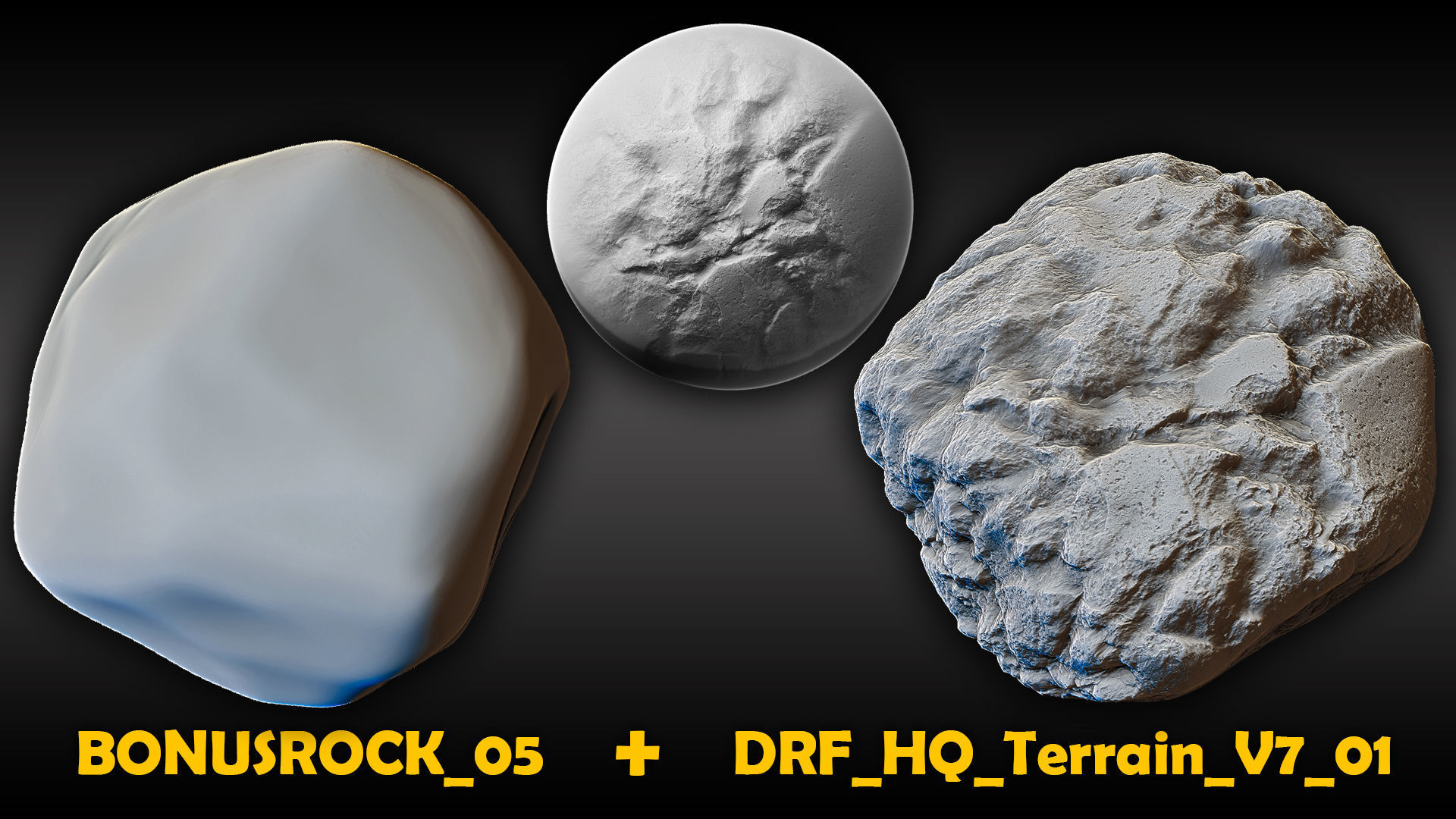 Ultra HQ Terrain Seamless Sculpt Zbrush brushes and Alphas Vol7 3D model_3