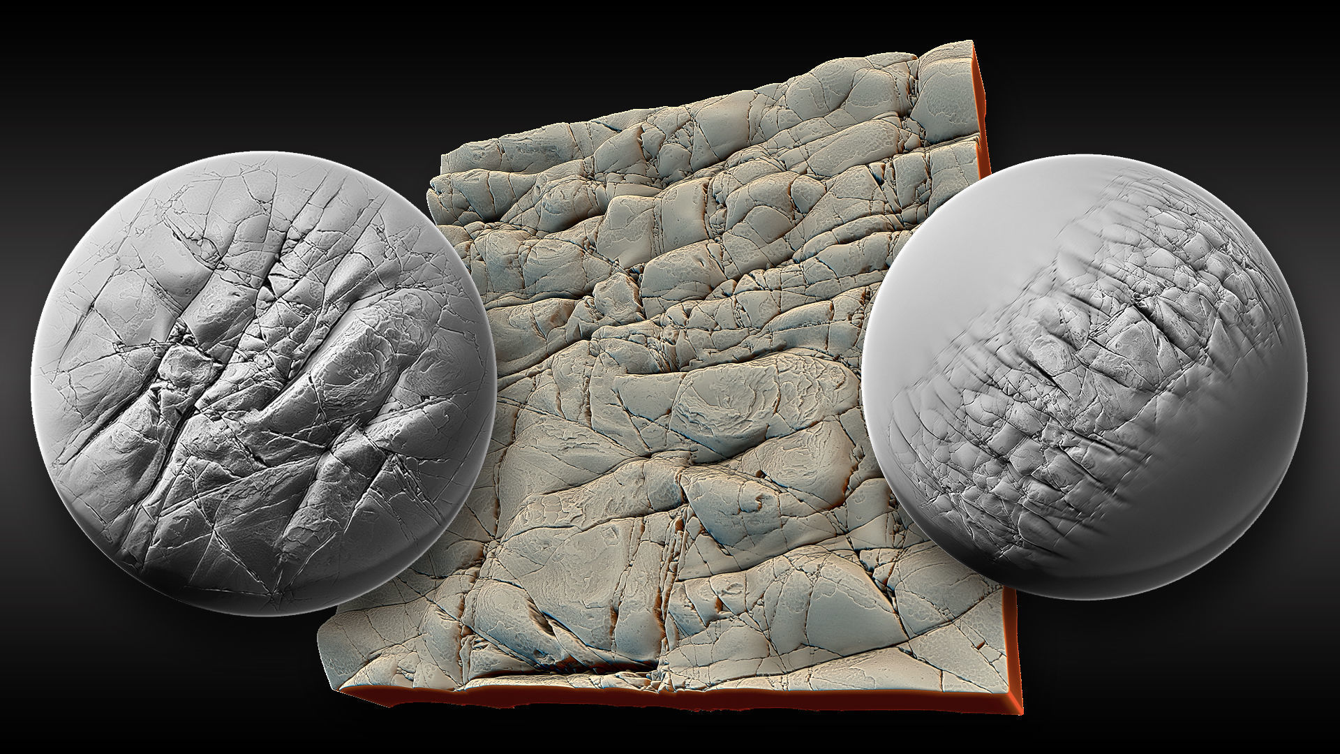 Ultra HQ Terrain Seamless Sculpt Zbrush brushes and Alphas Vol7 3D model_37