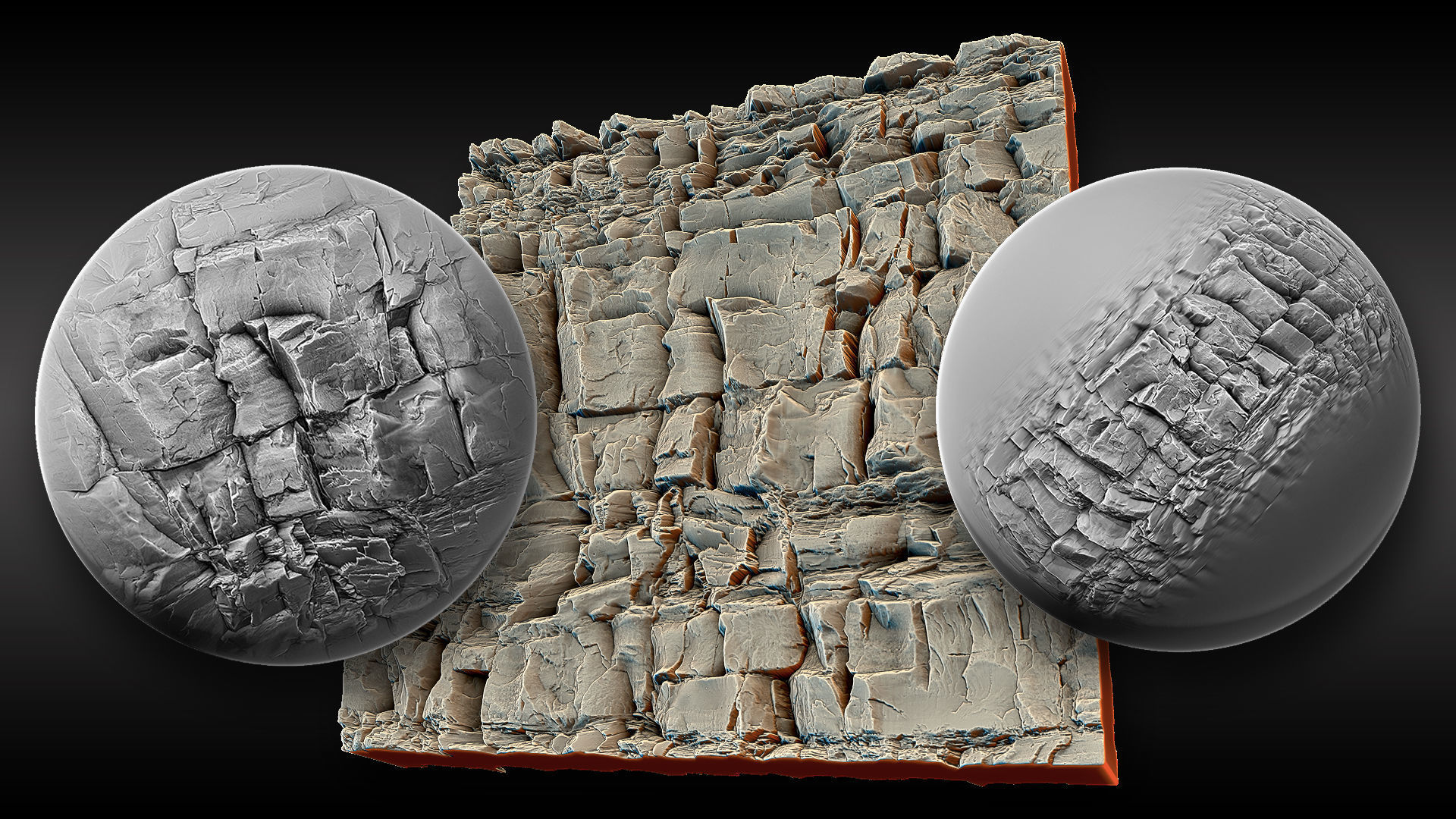 Ultra HQ Terrain Seamless Sculpt Zbrush brushes and Alphas Vol7 3D model_32