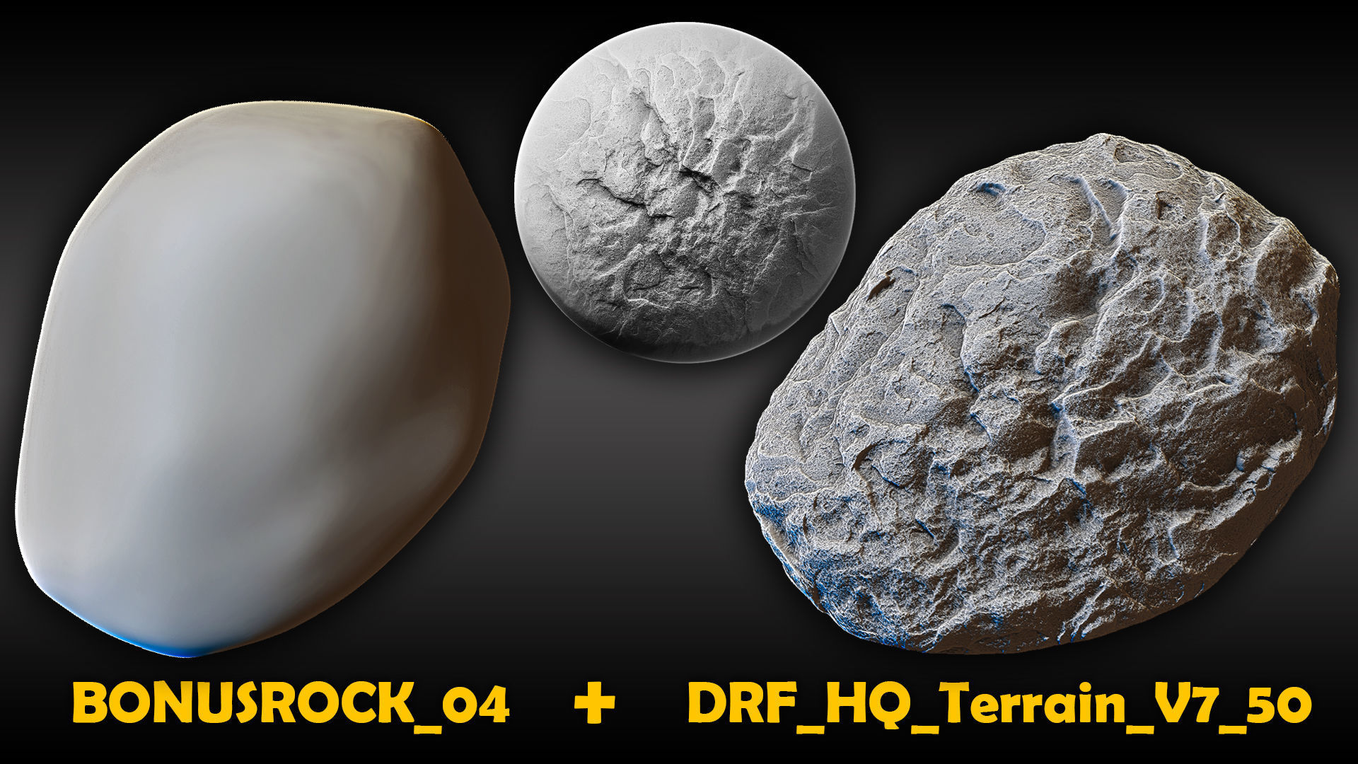 Ultra HQ Terrain Seamless Sculpt Zbrush brushes and Alphas Vol7 3D model_5
